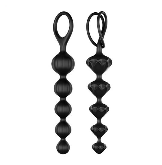 Цепочка шариков для массажа Satisfyer Beads Black цвет черный