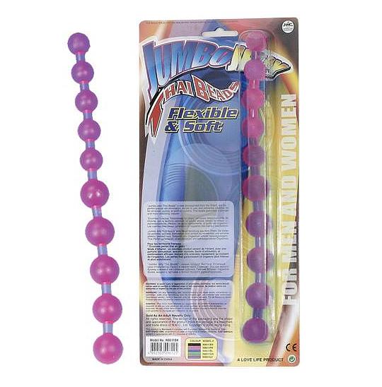 Цепочка шариков для массажа Thai Beads цвет фиолетовый