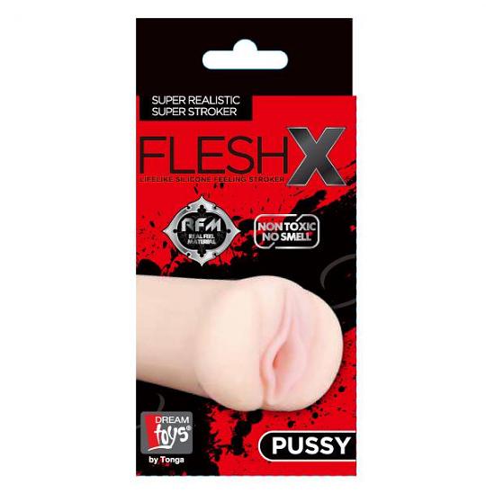 Вагина без вибратора FleshX 5 Masturbator Pussy цвет телесный
