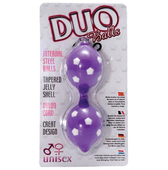 Вагинальные шарики Duo Balls цвет фиолетовый