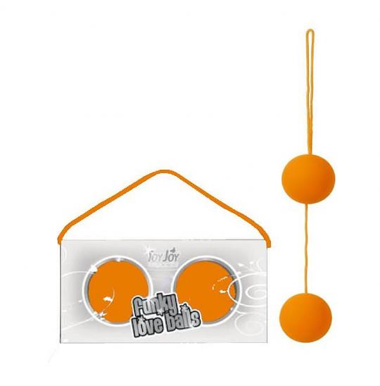 Вагинальные шарики Funcky Love Balls Orange цвет желтый