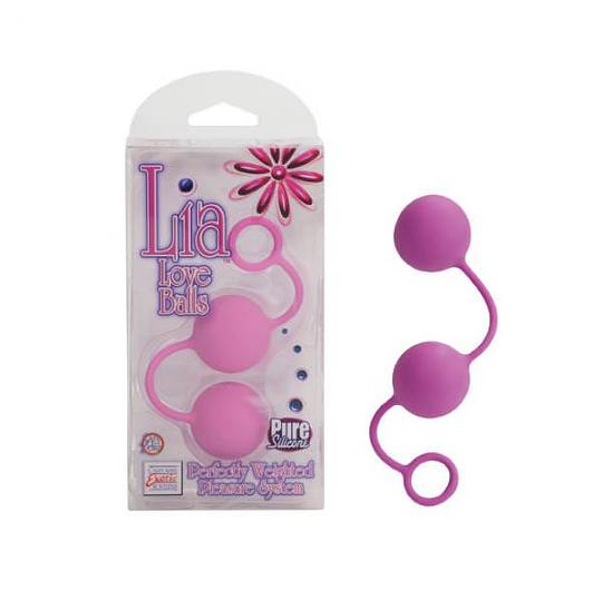 Вагинальные шарики Lia Love Balls Pink цвет розовый