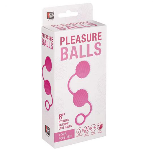 Вагинальные шарики Neon Pleasure Balls цвет розовый