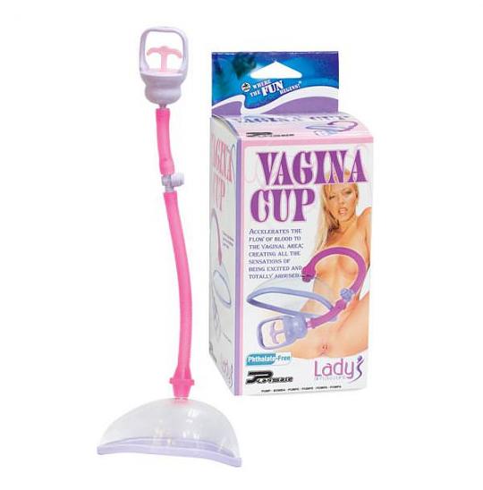 Вакуумная помпа для женщин Vagina Cup цвет розовый