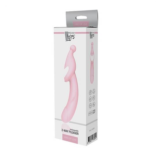 Вибратор 2 Way Pleaser цвет розовый