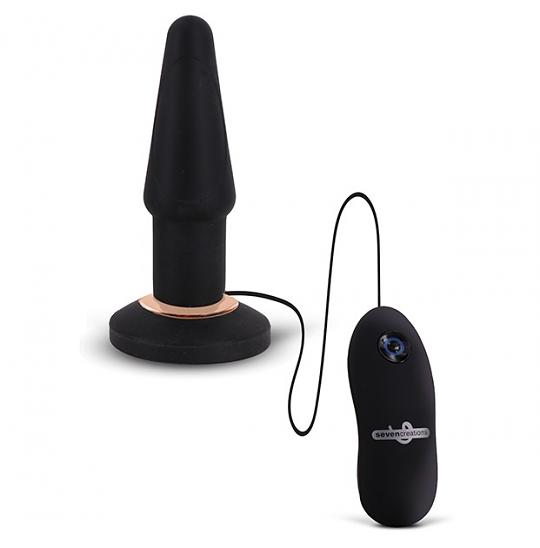Вибратор для анальной стимуляции Apex Butt Plug Large Black цвет черный