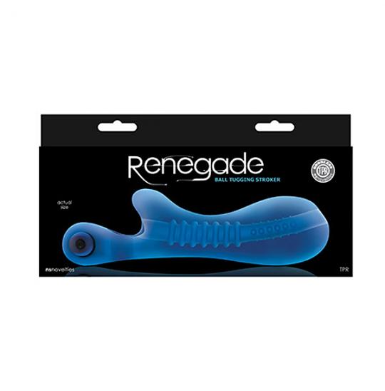 Вибратор для мужчин-вагина с вибратором Renegade Tug Tug Stroker Blue цвет синий