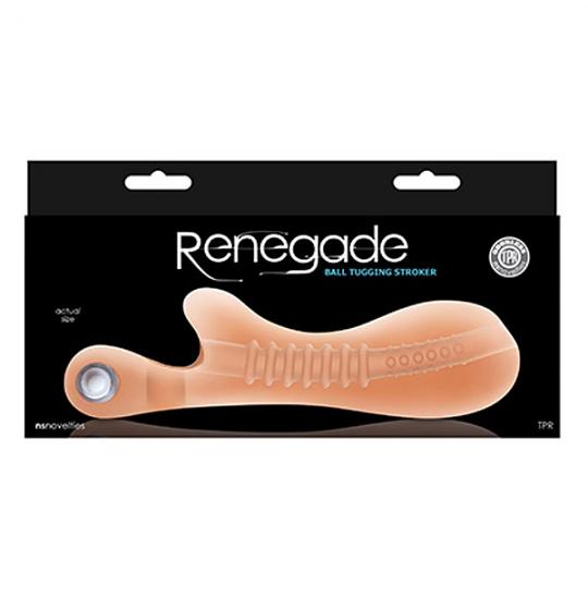 Вибратор для мужчин-вагина с вибратором Renegade Tug Tug Stroker White цвет телесный