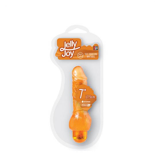 Вибратор Jelly Joy Yellow 17 см цвет желтый