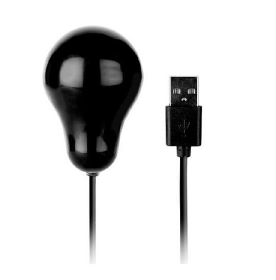 Вибратор-яйцо с пультом USB черный цвет черный