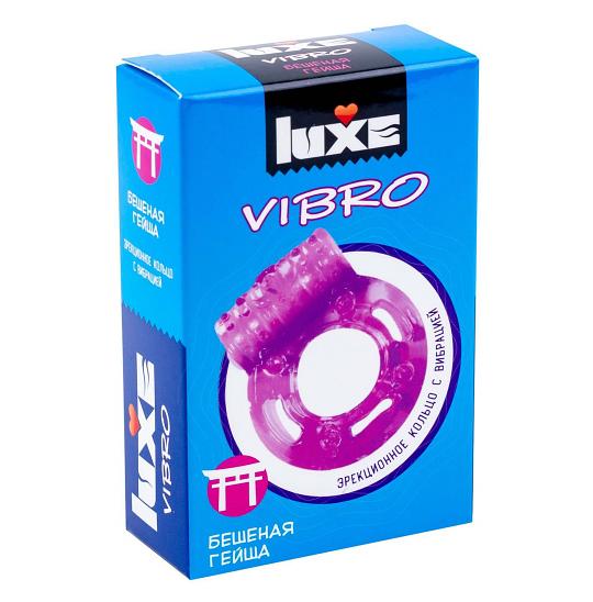 Виброкольца Luxe Vibro Бешеная Гейша   презерватив