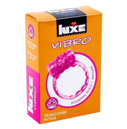 Виброкольца Luxe Vibro Техасский бутон   презерватив