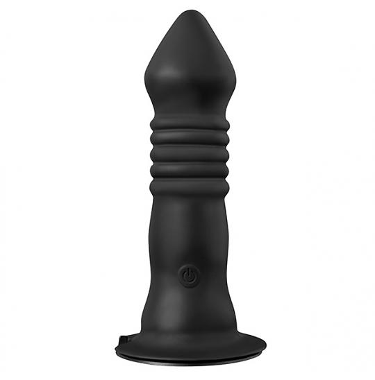 Вибромассажер для анальной стимуляции Menzstuff Vibrating Butt Plug 7inch Black цвет черный