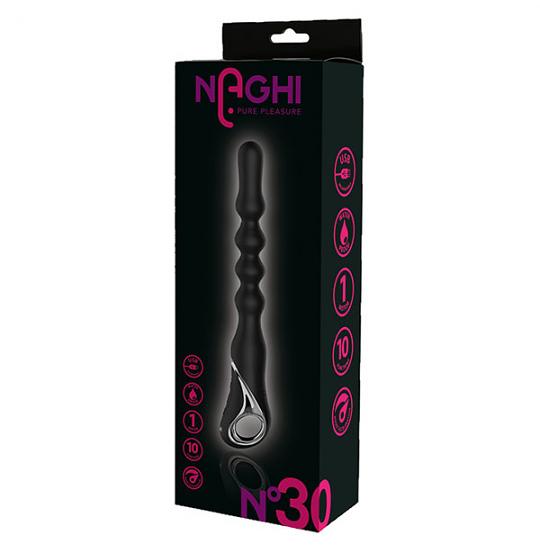 Вибромассажер для анальной стимуляции Naghi No.30 Rechargeable Anal Vibrator цвет черный