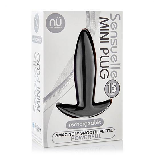 Вибромассажер для анальной стимуляции Nu Sensuelle Mini Plug Black цвет черный