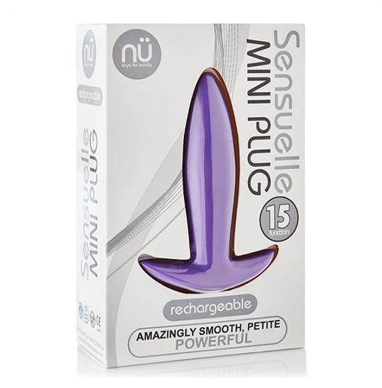 Вибромассажер для анальной стимуляции Nu Sensuelle Mini Plug Purple цвет фиолетовый