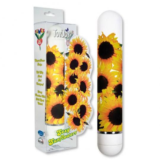 Вибромассажер - фаллоимитатор Sexy Sunflowers цвет желтый