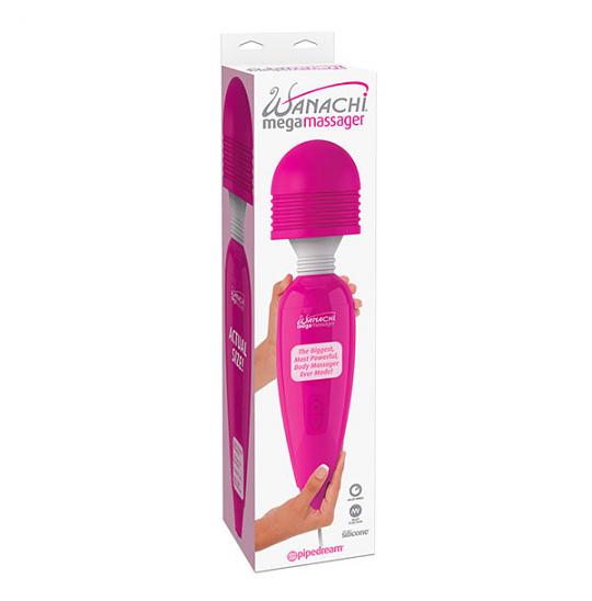 Вибромассажер Wanachi Mega Massager pink цвет розовый