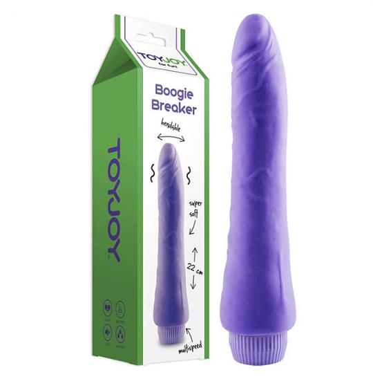 Вибромассажер-фаллоимитатор Boogie Breaker Purple цвет фиолетовый