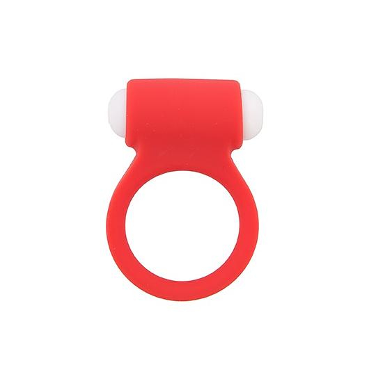 Вибромассажер-клиторальный стимулятор, кольцо цвет красный