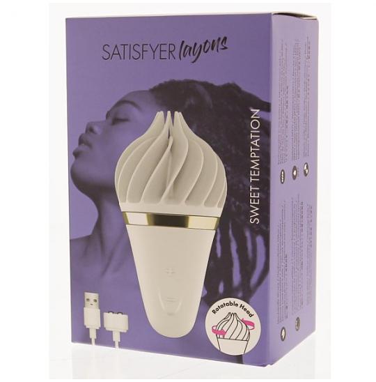 Вибромассажер-клиторальный стимулятор многофункциональный Satisfyer Layons Sweet Temptation White цвет белый