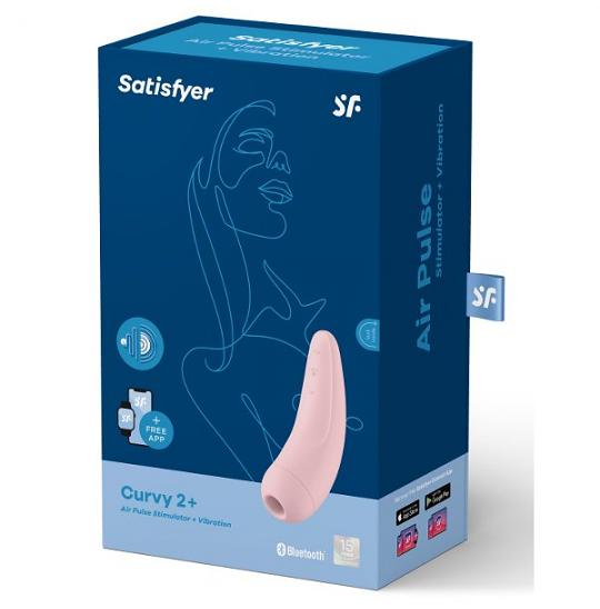 Вибромассажер-клиторальный стимулятор Satisfyer Curvy 2 Plus цвет розовый