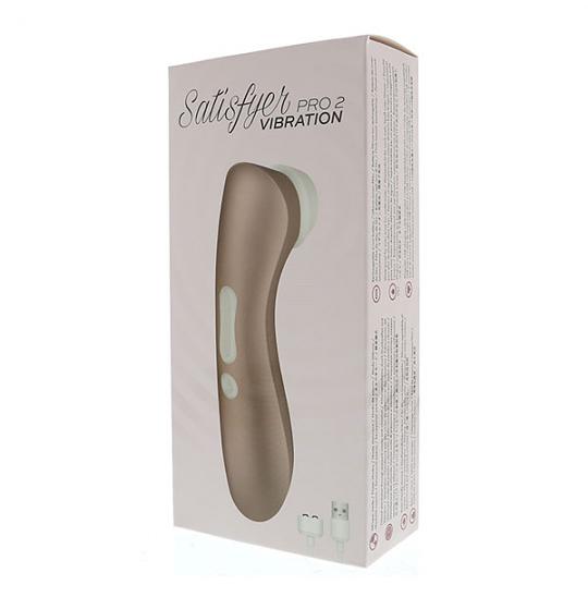 Вибромассажер-клиторальный стимулятор Satisfyer Pro2 Vibration цвет телесный