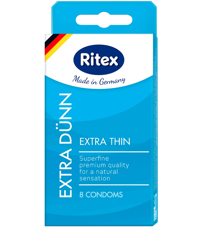 Презервативы Ritex Extra Thin 8 condoms (8 презервативов в вакуумной  упаковке) за 813 рублей - секс шоп Puper.Ru | Купить секс игрушки в интим  магазине