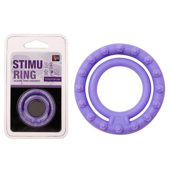 Клиторальный стимулятор-кольцо Stimu Ring цвет фиолетовый
