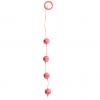 Цепочка шариков для анального массажа Good Vibes anal beads large pink длина 35.0 см