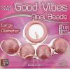 Цепочка шариков для анального массажа Good Vibes anal beads large pink